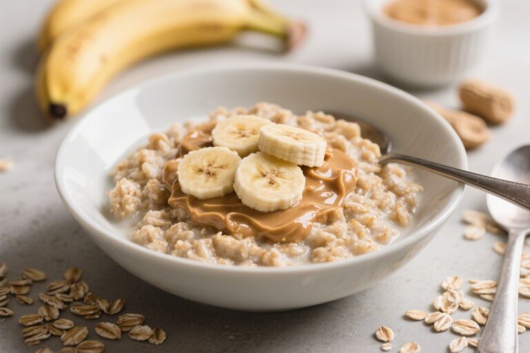 Banana Peanut Butter Oatmeal – A Cozy, Creamy Breakfast Bowl