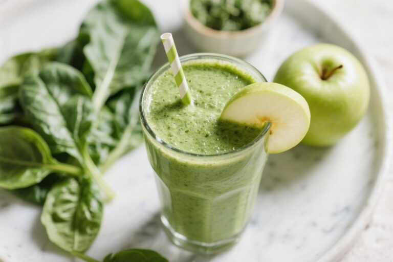Green Apple Spinach Smoothie – Bright, Crisp, and Energizing