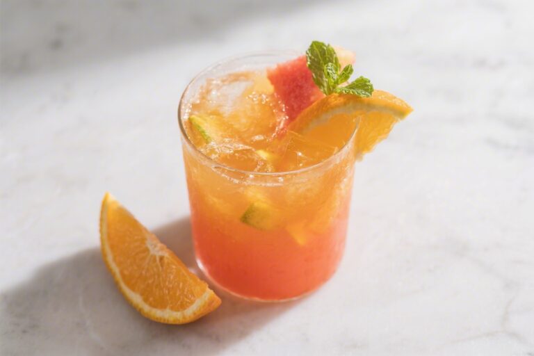 10-Min Tropical Sunrise Punch – Bright, Refreshing, and Party-Ready