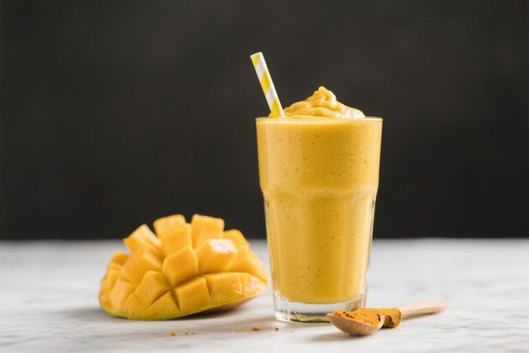 Mango Turmeric Golden Smoothie – Bright, Creamy, and Comforting