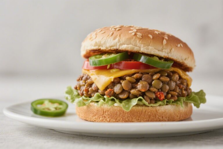 Spicy Jalapeño Lentil Burger – A Bold, Plant-Powered Favorite