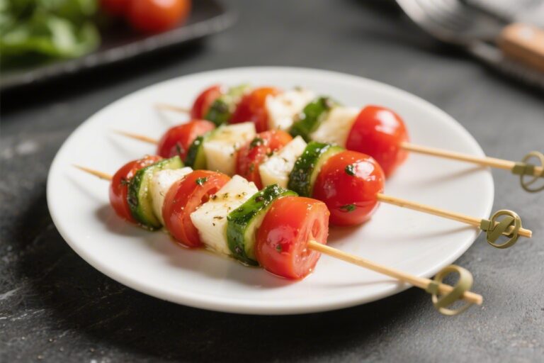 Caprese Salad Skewers – Fresh, Simple, and Perfect for Any Gathering