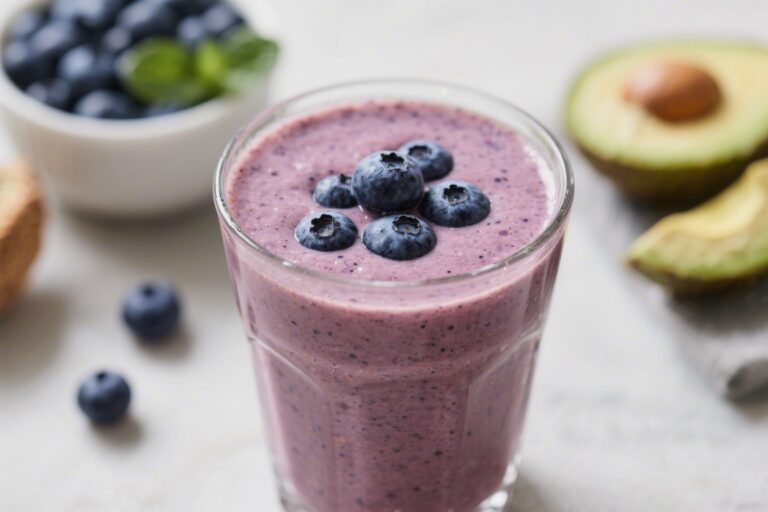Blueberry Avocado Smoothie – Creamy, Fresh, and Packed With Goodness