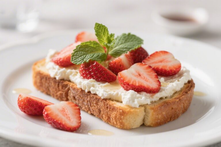 Quick Ricotta Toast With Strawberries and Mint – A Fresh, Fast Breakfast or Snack