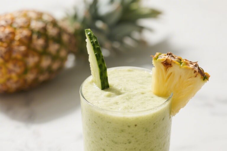 Pineapple Cucumber Smoothie – Cool, Bright, and Refreshing