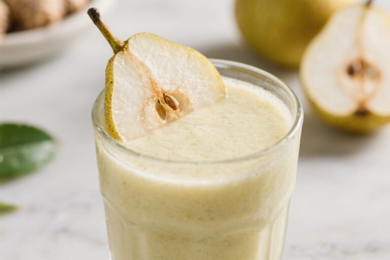 Pear Ginger Smoothie – Bright, Fresh, and Comforting