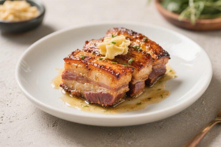 Keto Butter-Roasted Pork Belly – Crispy, Rich, and Simple