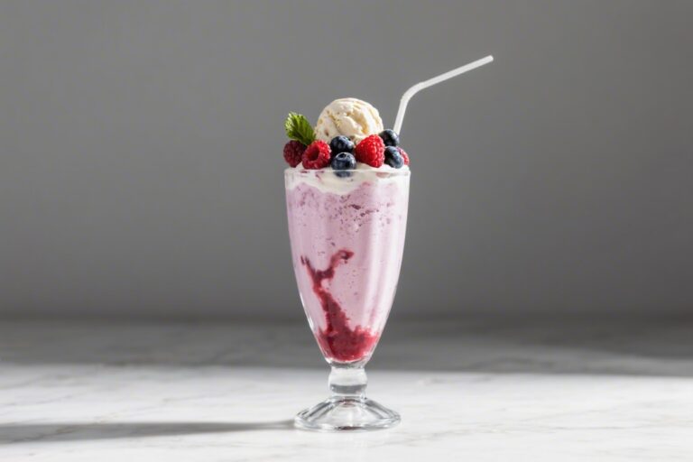 Mixed Berry Ice Cream Float – A Bright, Bubbly Treat