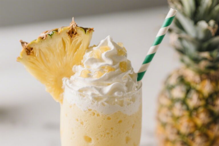 Pineapple Cream Float – A Sunny, Fizzy Treat