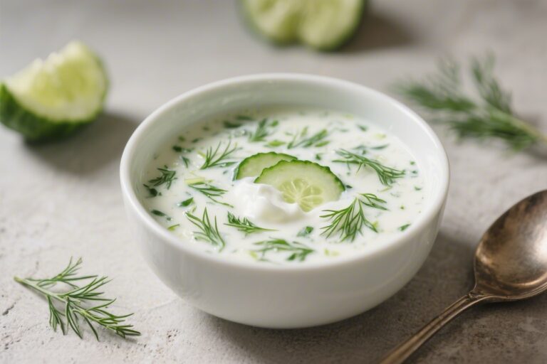Chilled Cucumber, Dill and Yoghurt Soup – Refreshing Summer Option