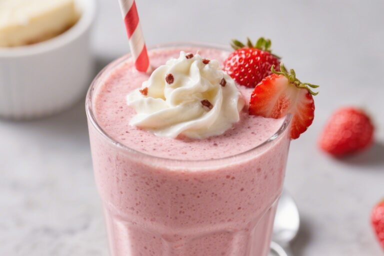Strawberry Cheesecake Protein Smoothie – Creamy, Fresh, and Satisfying
