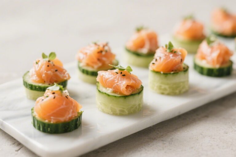 Keto Smoked Salmon Cucumber Bites – Fresh, Light, and Perfect for Snacking