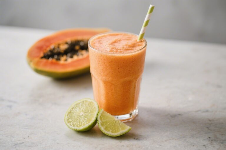 Papaya Lime Smoothie