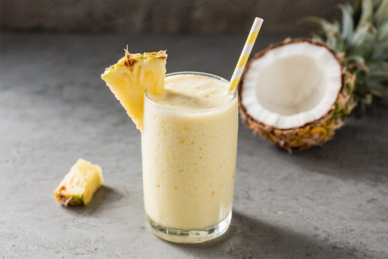 Pineapple Coconut Smoothie – A Bright, Creamy Tropical Treat