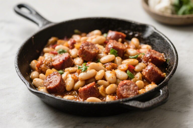 Quick Italian Sausage and White Bean Skillet – Weeknight Comfort in One Pan