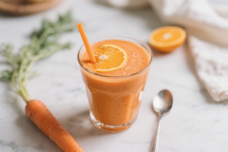 Orange Carrot Smoothie – Bright, Refreshing, and Naturally Sweet