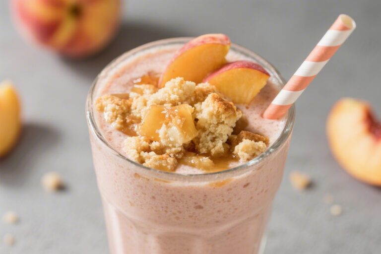 Peach Cobbler Smoothie – A Cozy, Dessert-Inspired Drink