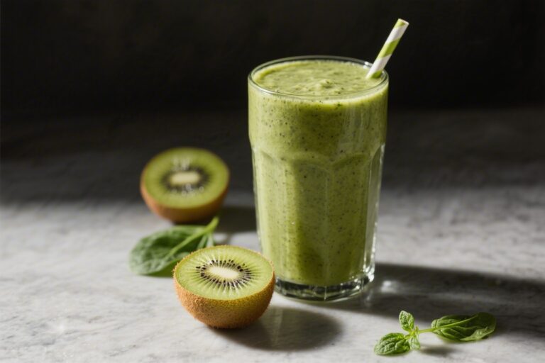 Kiwi Spinach Smoothie – Bright, Refreshing, and Naturally Sweet