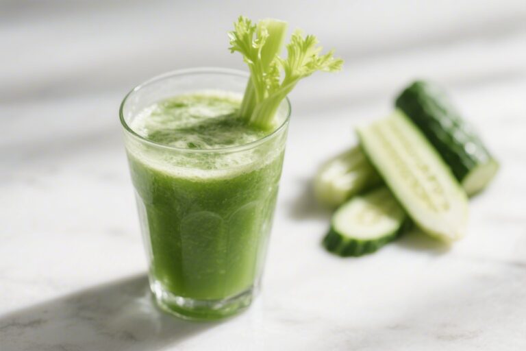 Cucumber Celery Green Juice Smoothie – Crisp, Hydrating, and Refreshing
