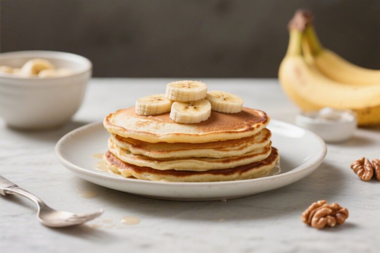 10-Min Banana Walnut Protein Pancakes – Quick, Wholesome, and Delicious