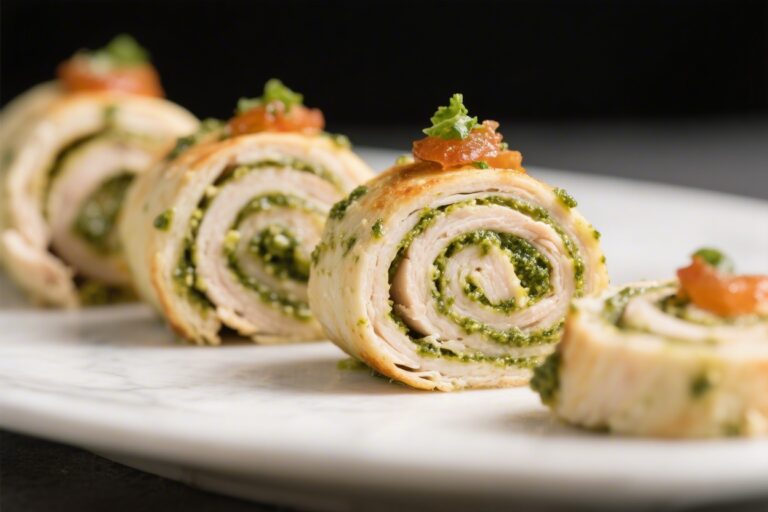 Pesto Chicken Pinwheels – Easy, Flavor-Packed Bites